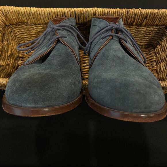 ~~CAMPER Mens US 6.5 EU 39 Suede Chukka Ankle Boot Woody Lace Up Navy Blue Wm8.5 - Picture 11 of 15